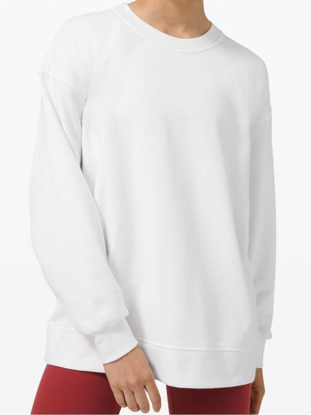 Lululemon Perfectly Oversized Crew Sweatshirt White (Third Release) NWT